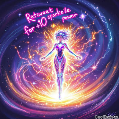 A vibrant digital artwork showcasing a futuristic female figure in a glowing, form-fittin…